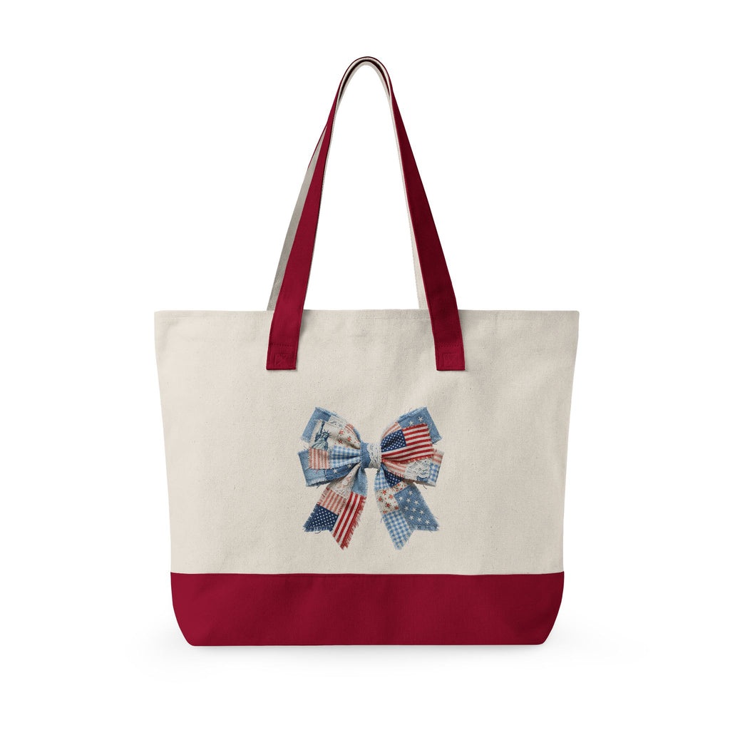 Zippered Canvas Tote