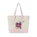 Nurse Heart Stethoscope Canvas Tote — Zippered Medical Tote Bag