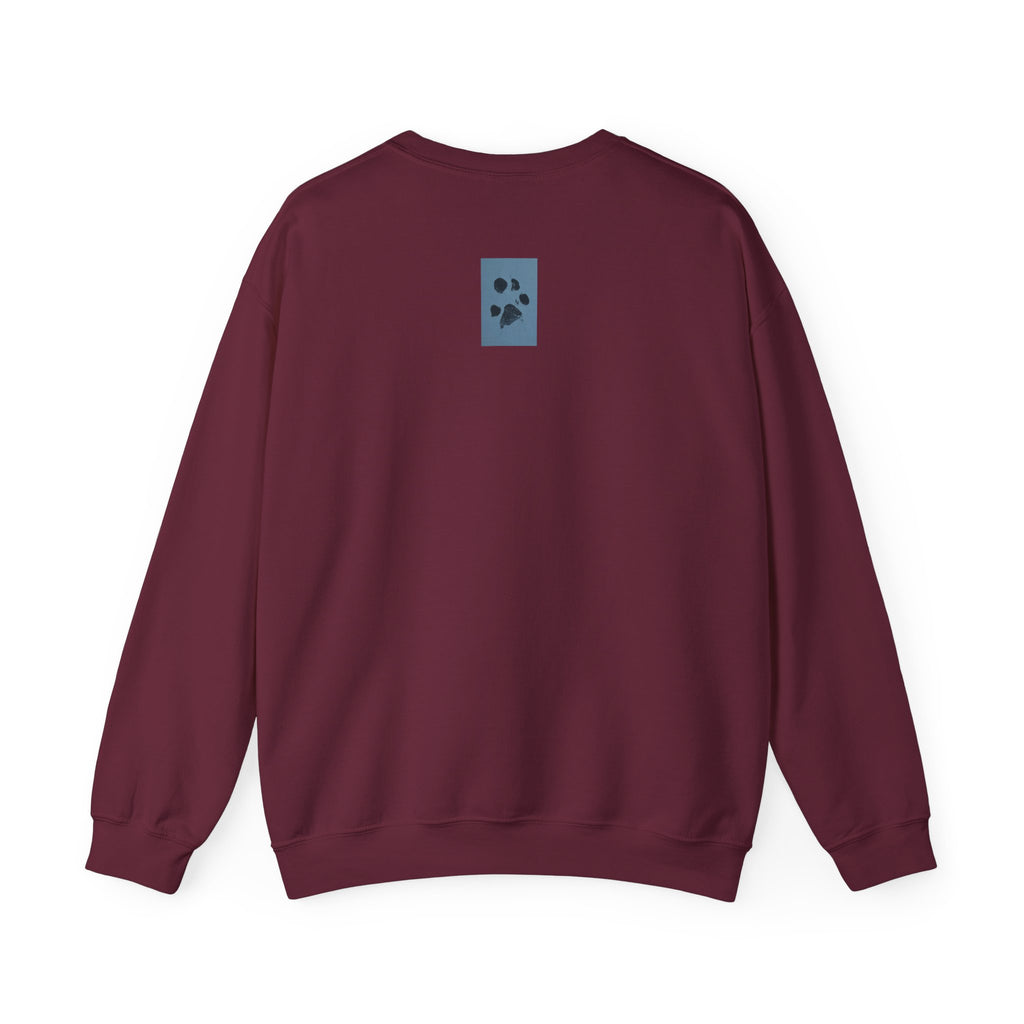 Pet Paw Hearts Sweatshirt – Cute Dog & Cat Paw Print Valentine Crewneck