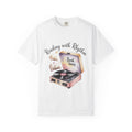Reading with Rhythm T‑Shirt — Book Tunes Record Player Tee