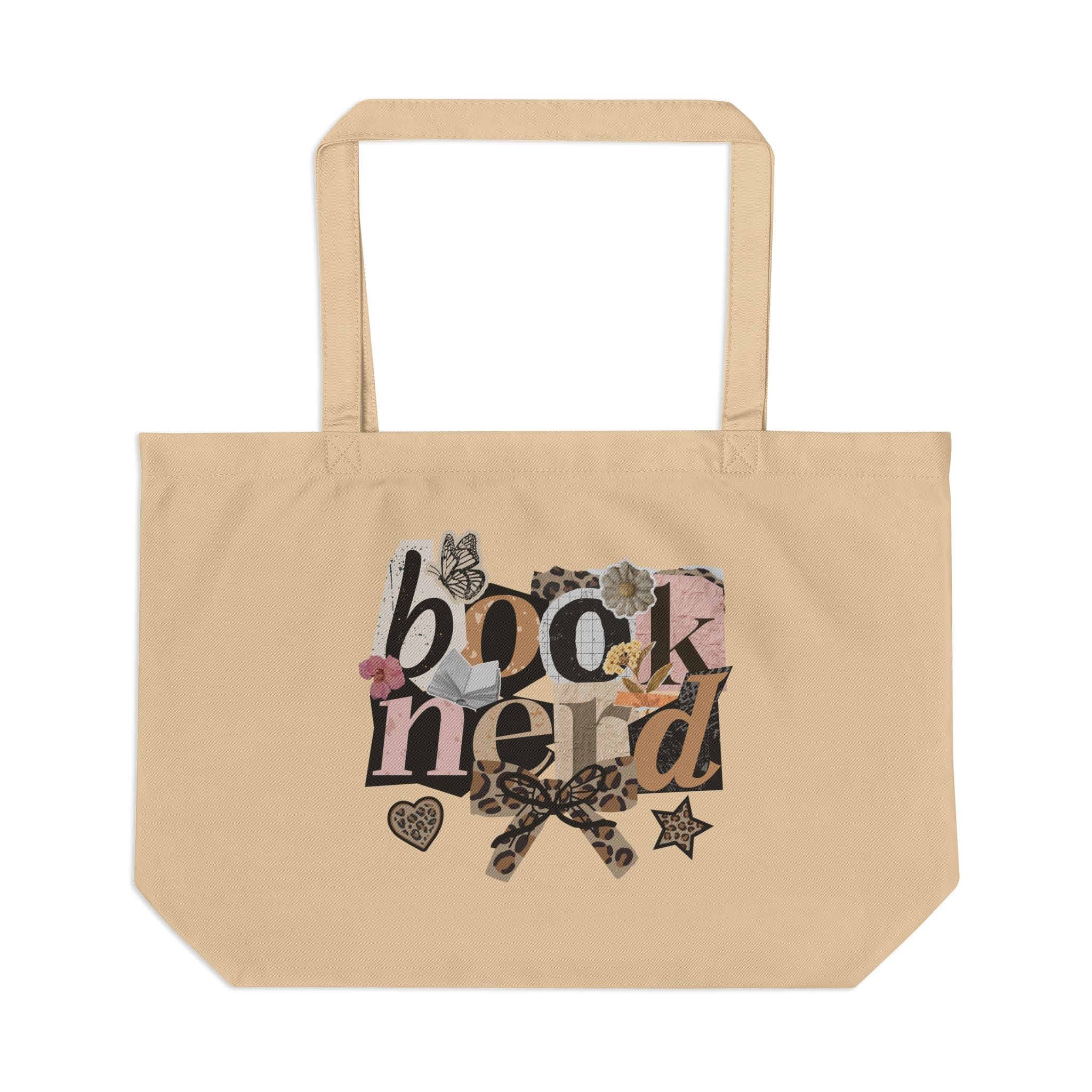 Book Nerd Tote Bag — Large Eco Canvas Booklover Shopper