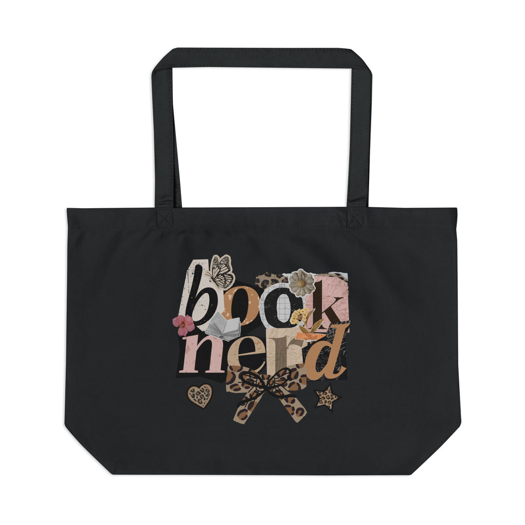 Book Nerd Tote Bag — Large Eco Canvas Booklover Shopper