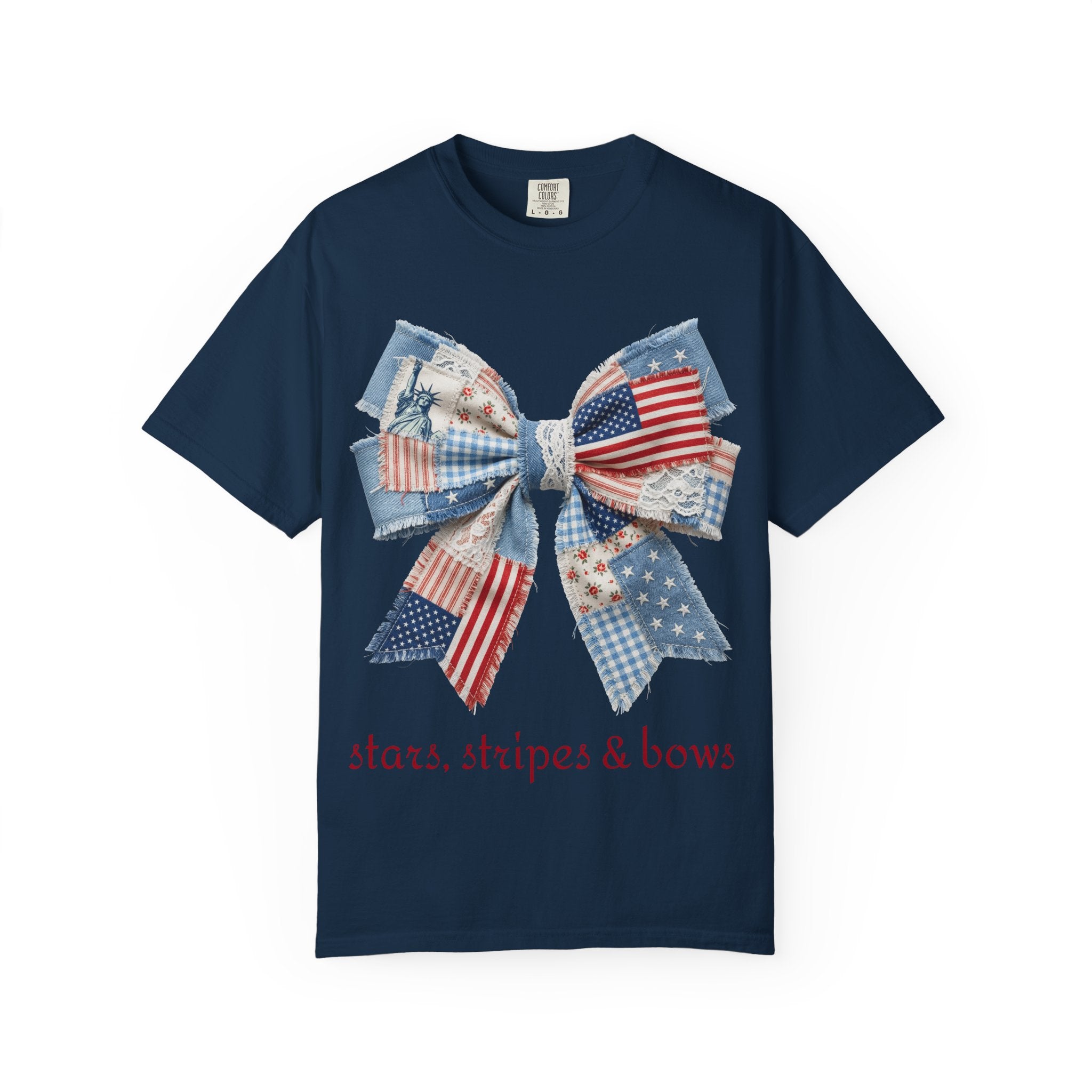 Patriotic Stars, Stripes & Bows T-Shirt