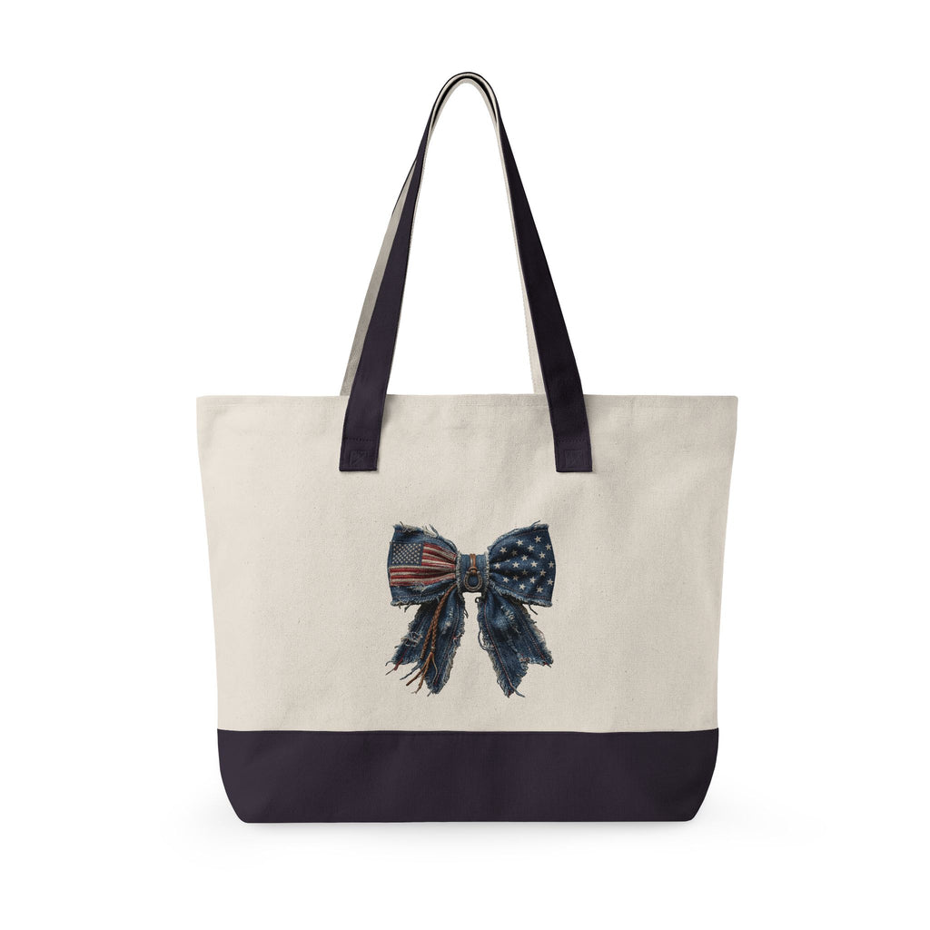 Zippered Canvas Tote