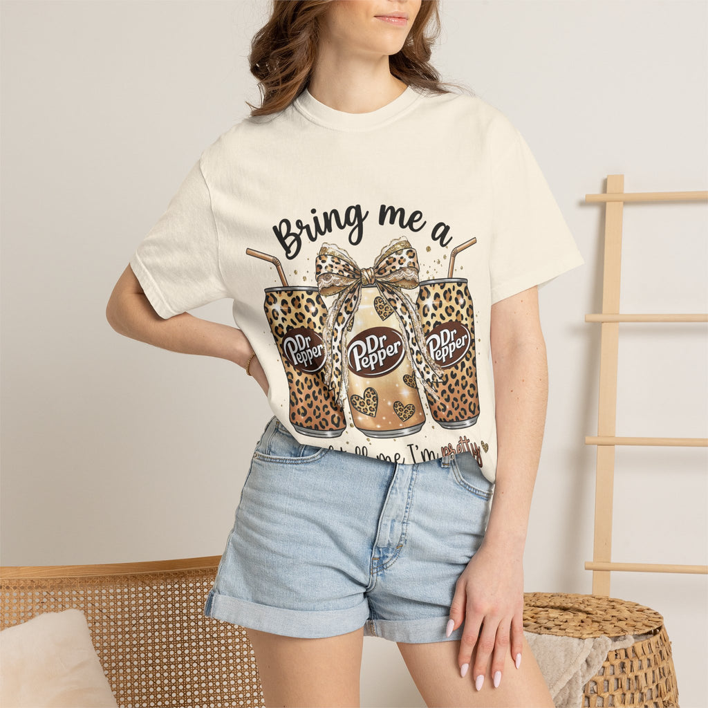 Dr Pepper Leopard Tee - "Bring Me a Dr Pepper and Tell Me I’m Pretty" Graphic T-Shirt