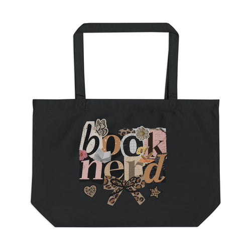 Book Nerd Tote Bag — Large Eco Canvas Booklover Shopper