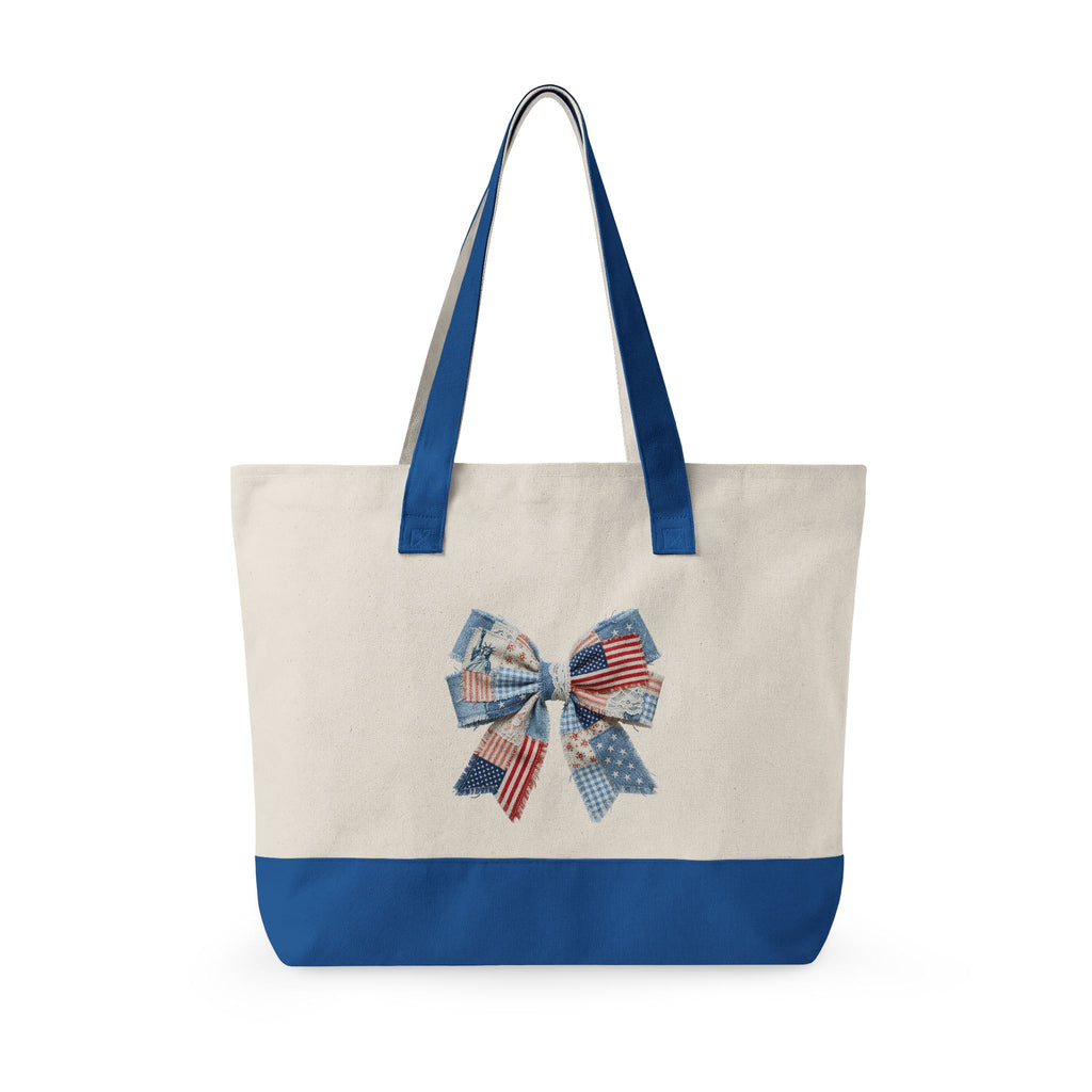 Zippered Canvas Tote