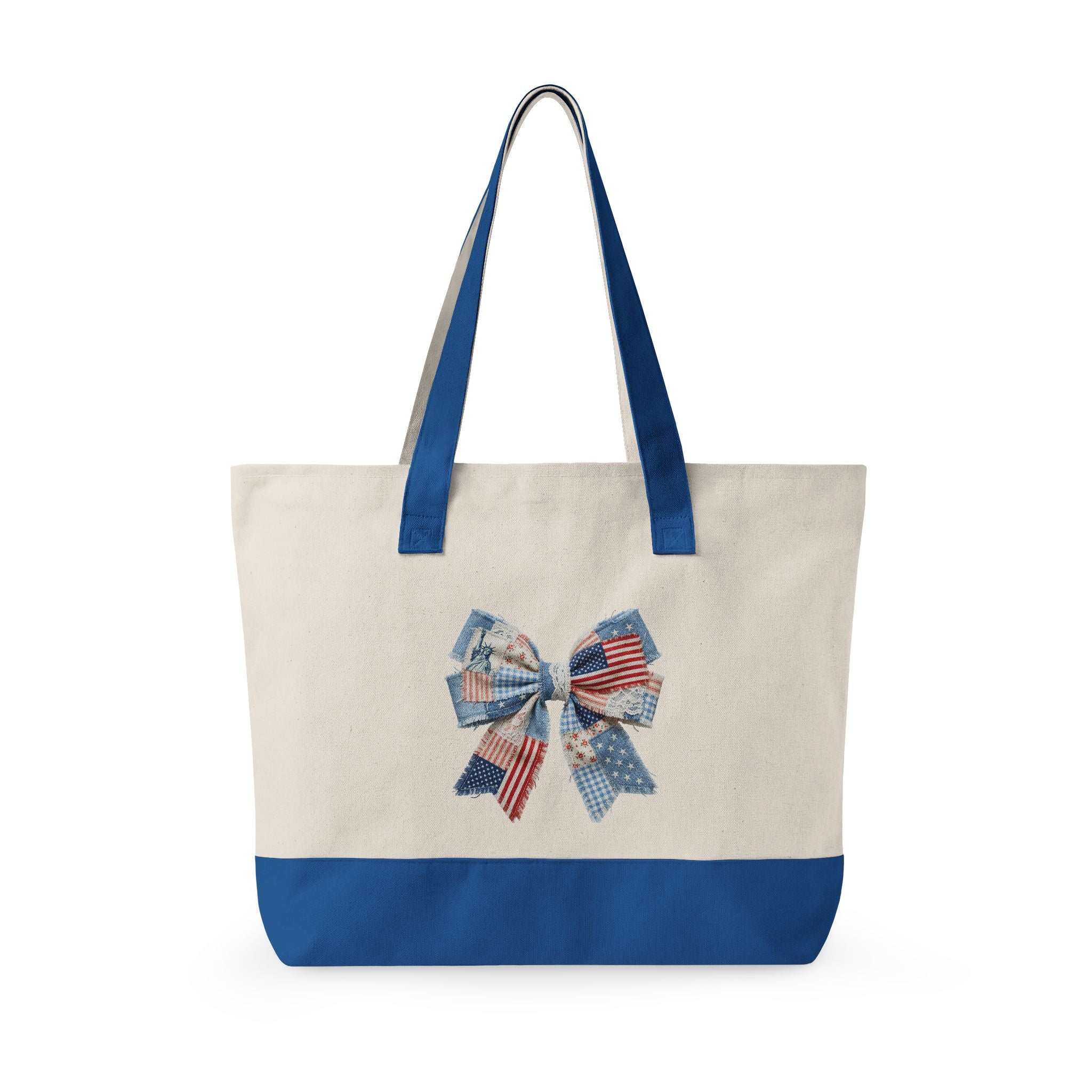 Zippered Canvas Tote