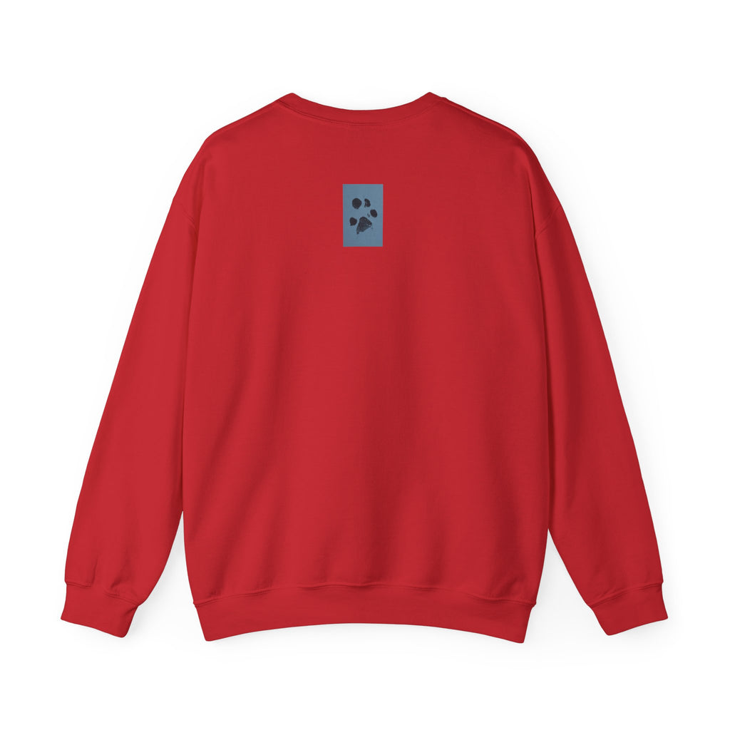 Pet Paw Hearts Sweatshirt – Cute Dog & Cat Paw Print Valentine Crewneck