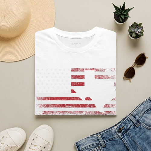 American Flag Surfboard T-Shirt