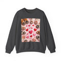 Pet Paw Hearts Sweatshirt – Cute Dog & Cat Paw Print Valentine Crewneck