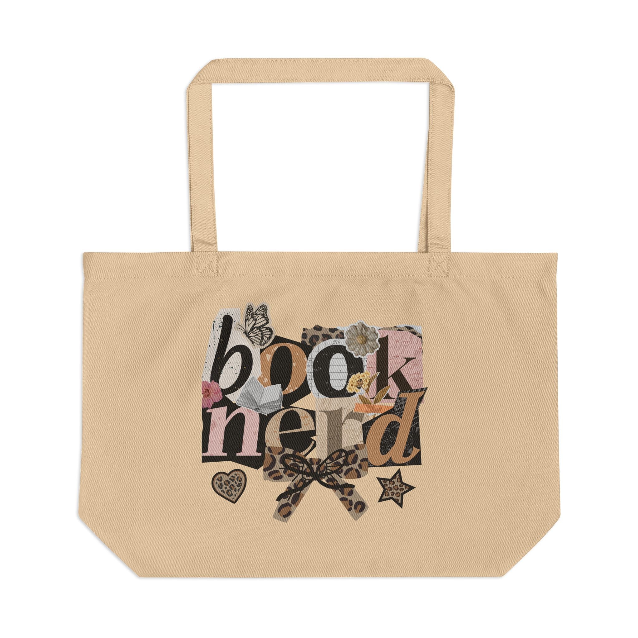 Book Nerd Tote Bag — Large Eco Canvas Booklover Shopper