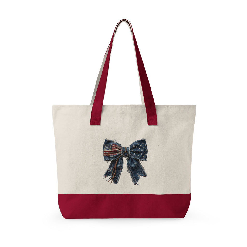 Zippered Canvas Tote