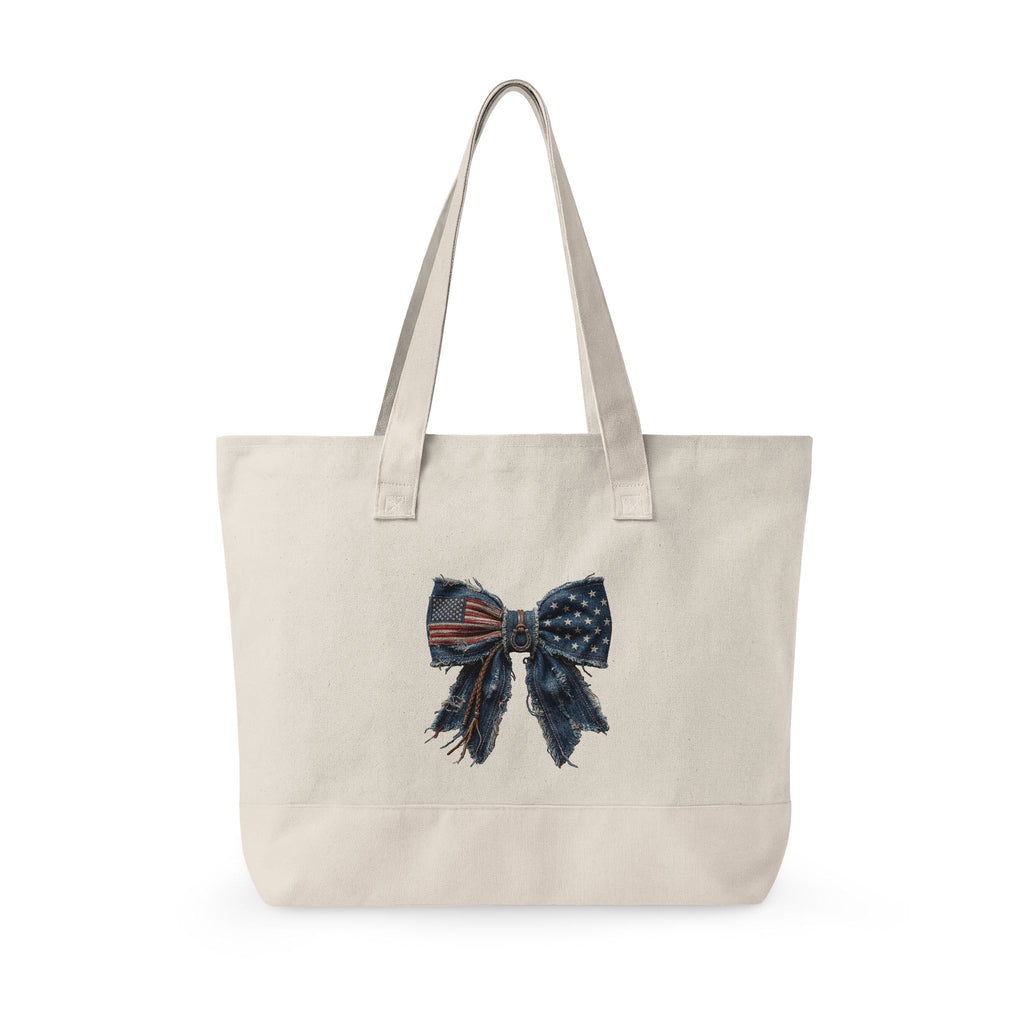 Zippered Canvas Tote