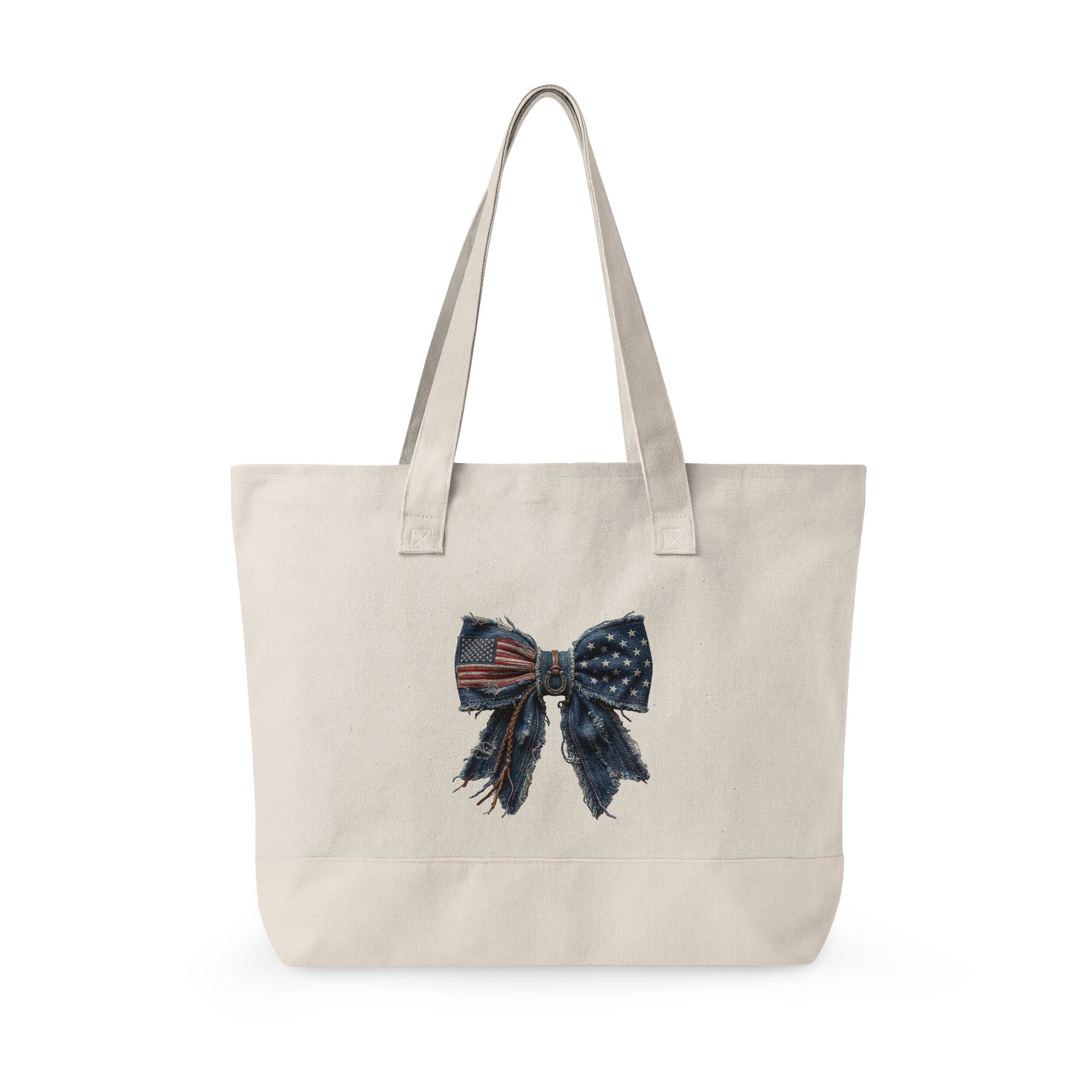 Zippered Canvas Tote