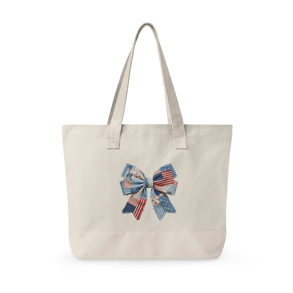 Zippered Canvas Tote