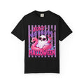 Just Waiting for Halloween T-Shirt — Cute Flamingo Ghost Halloween Tee